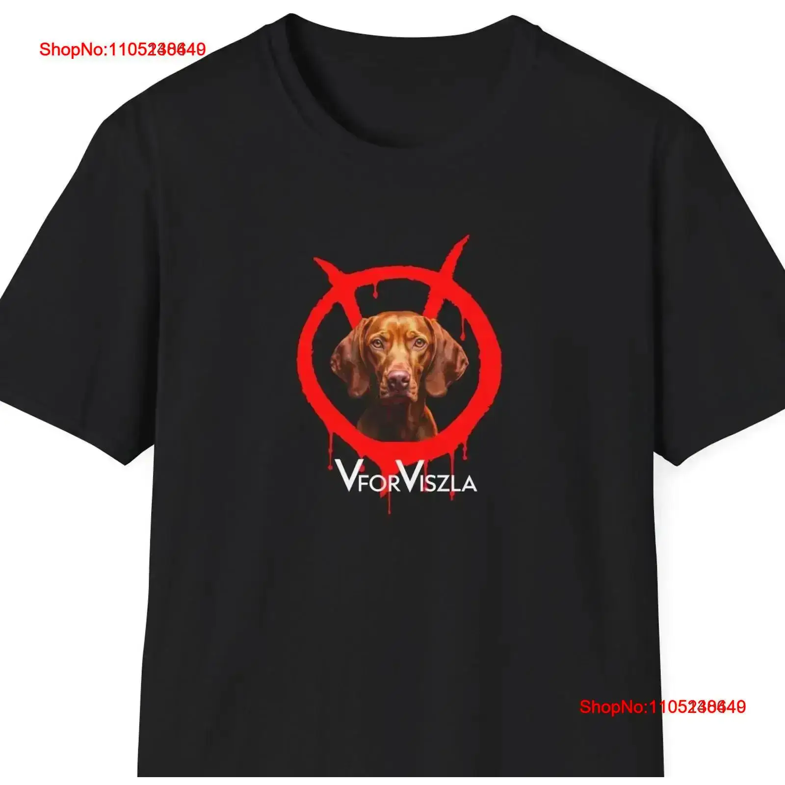 Men'S Fashion V Neck T Shirts - V para viszla amante do cão