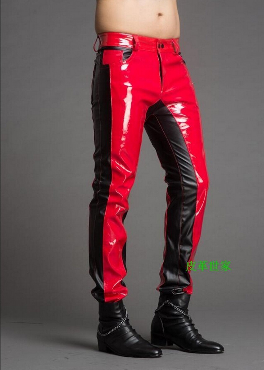 Jeans Pants Fashion Men - Inverno nova moda masculina costura calças