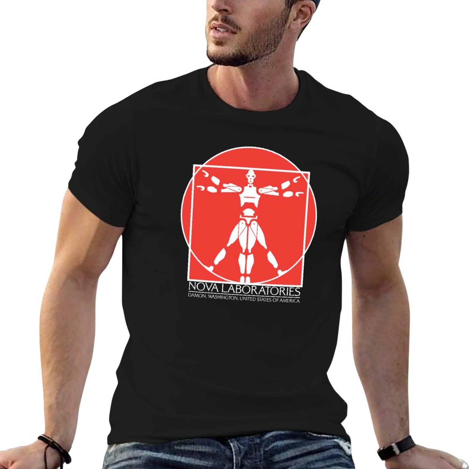 Men'S Fashion Nova - Nova Laboratories Text 02 Camiseta Fashion