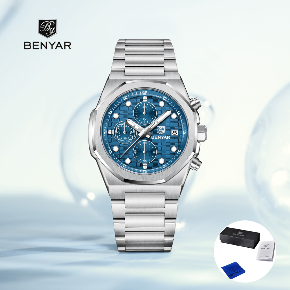 Fashion Mens Watches - 2025 novos relógios masculinos benyar topo