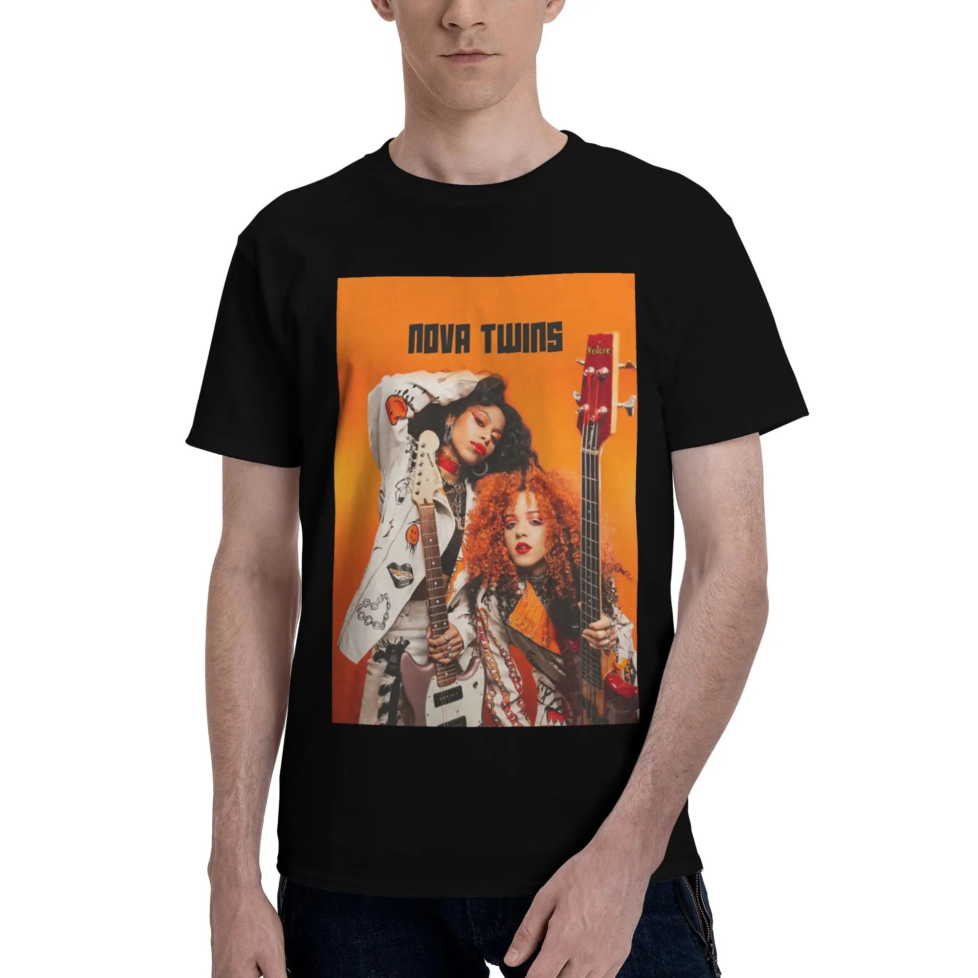 Men'S Fashion Nova - Nova Twins 100% algodão camiseta masculina