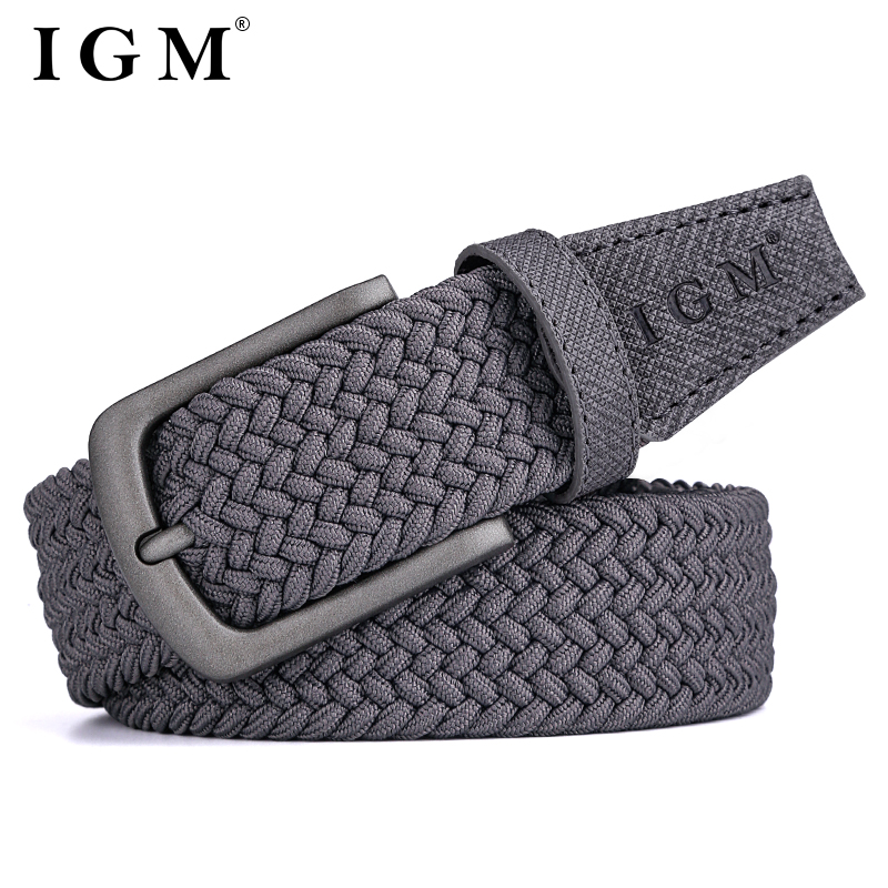 Mens Fashion Dark Grey Pants - Moda masculina agulha fivela cinto calças
