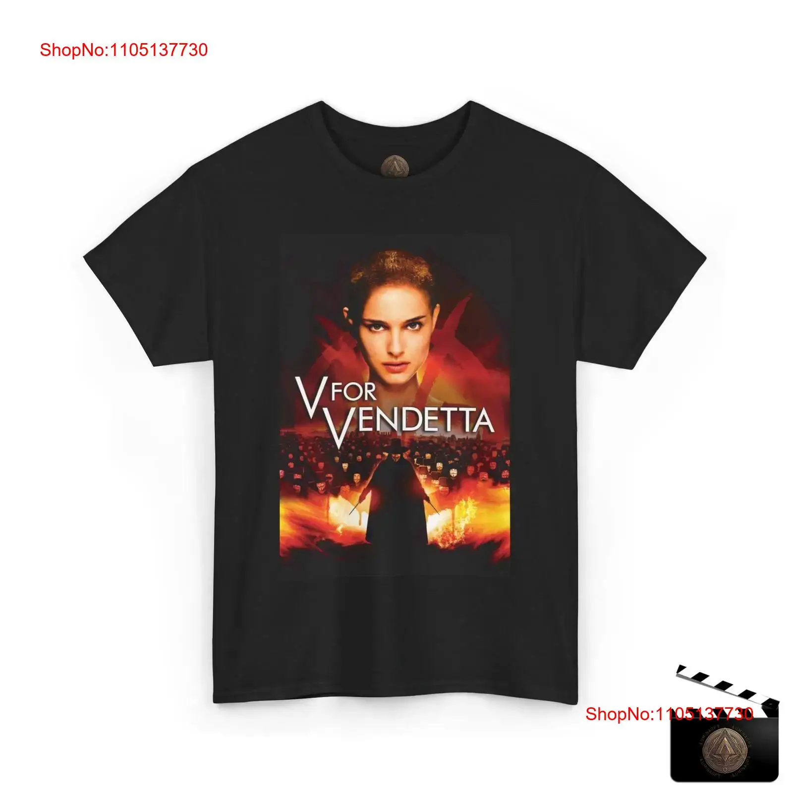 Men'S Fashion V Neck T Shirts - V para vendetta cartaz do filme