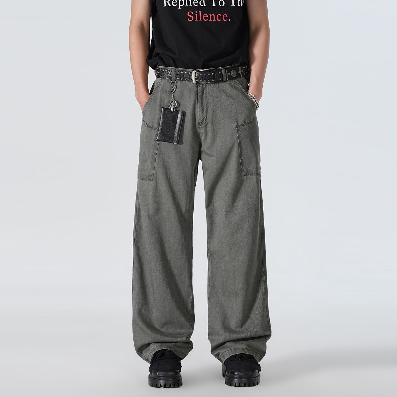 Jeans Pants Fashion Men - Calças Jeans Cargo Masculinas de Hip