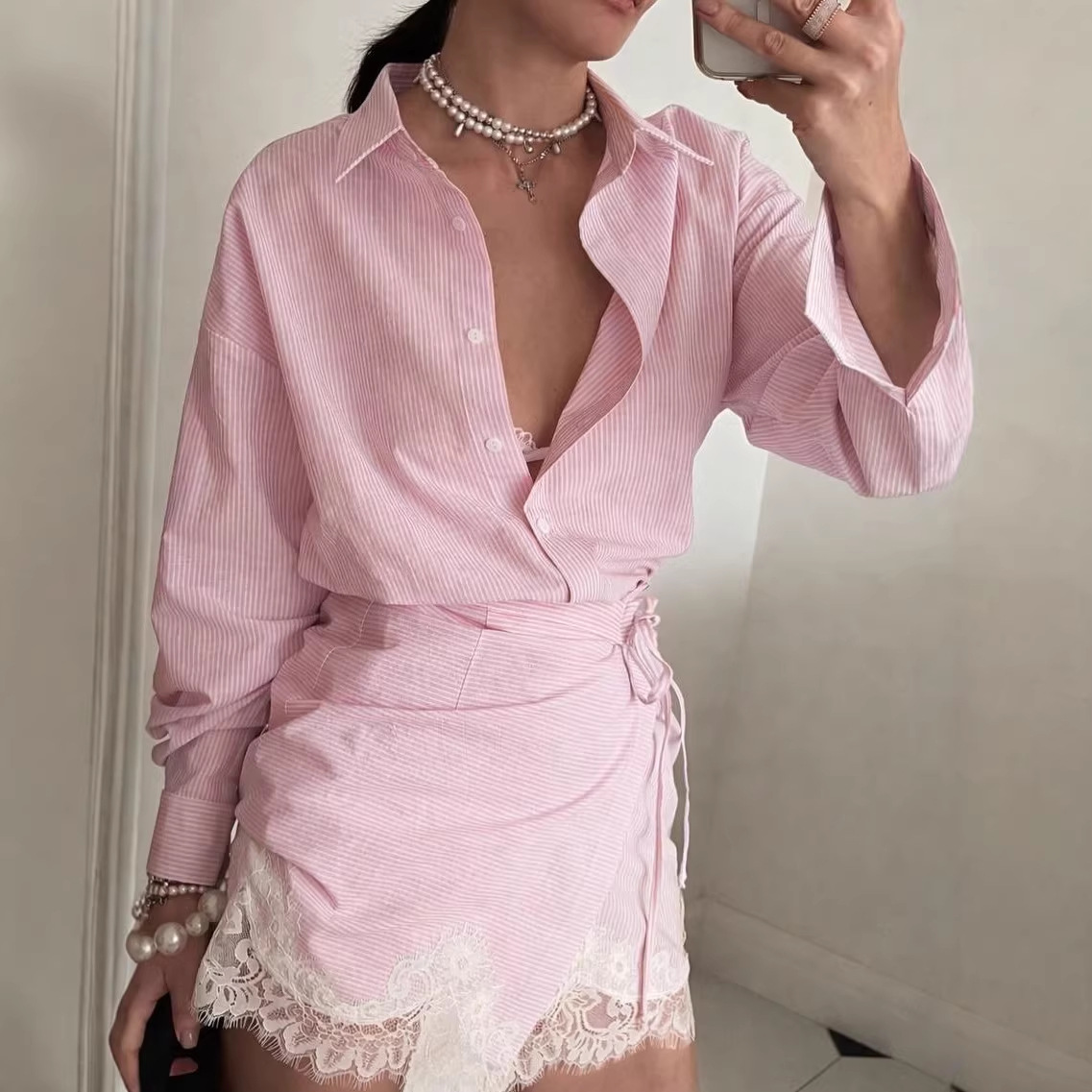 Polo Shirt Slim - Conjunto Feminino de Saia e Camisa