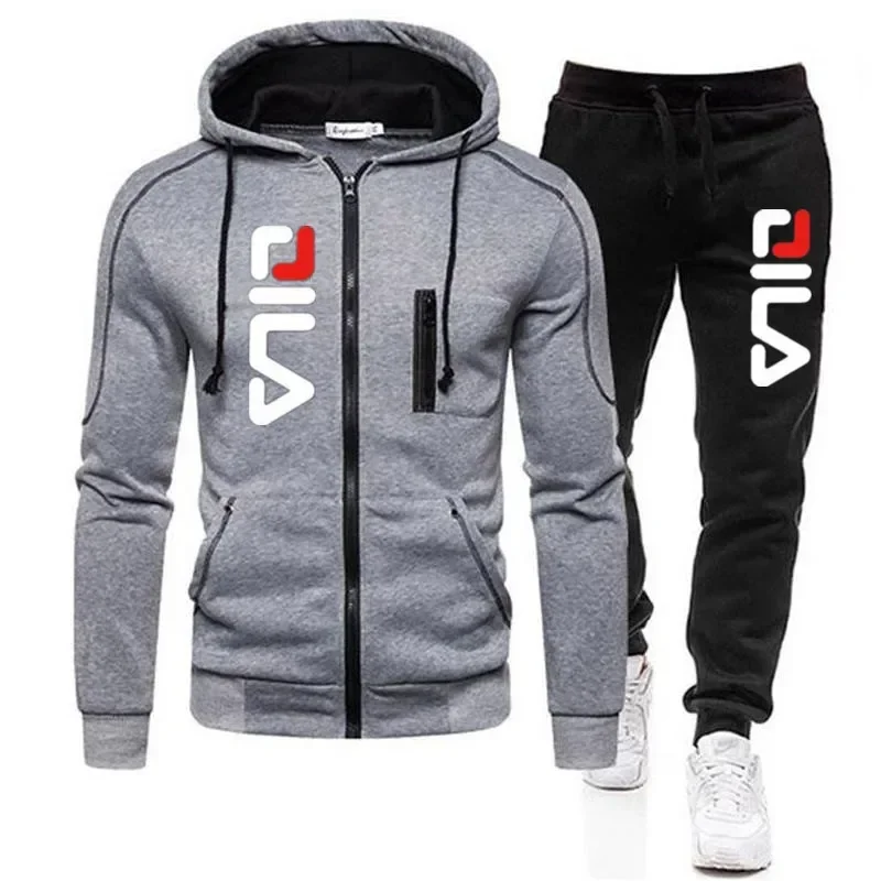 Men'S Fashion Zipper Jacket - Novo Conjunto de Roupas Esportivas Masculinas