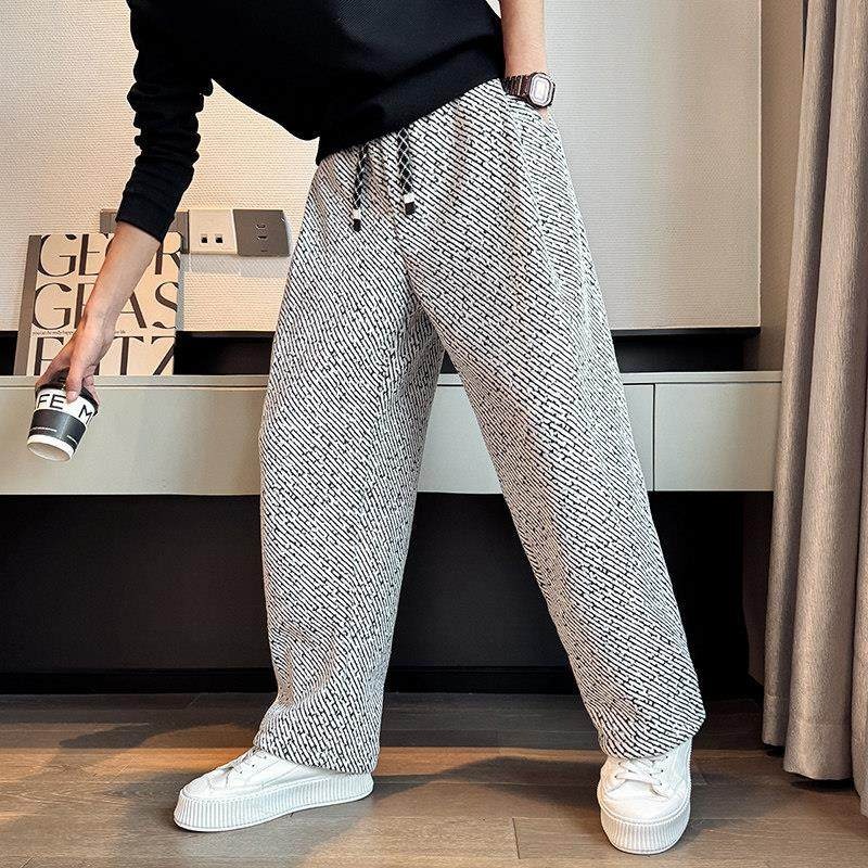 Mens Fashion Dark Grey Pants - Calças Casuais Masculinas 2026: Novidade Outono