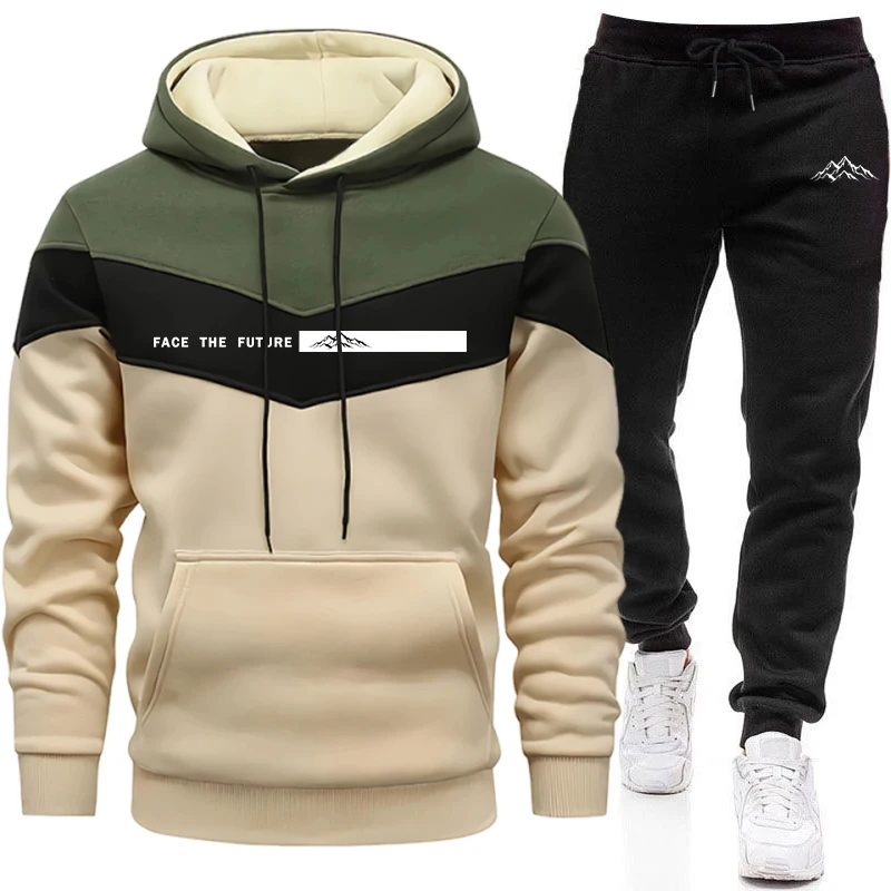 Men'S Fashion Usa - Conjunto de Moletom Masculino Casual com