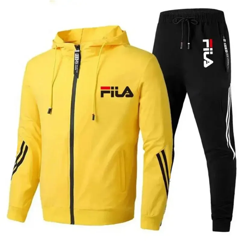 Conjunto de Calça Esportiva e  - Men'S Fashion Zipper Jacket avaliação e preço