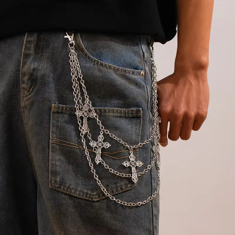 Corrente de Calça Punk Metaliz - Jeans Pants Fashion Men avaliação e preço