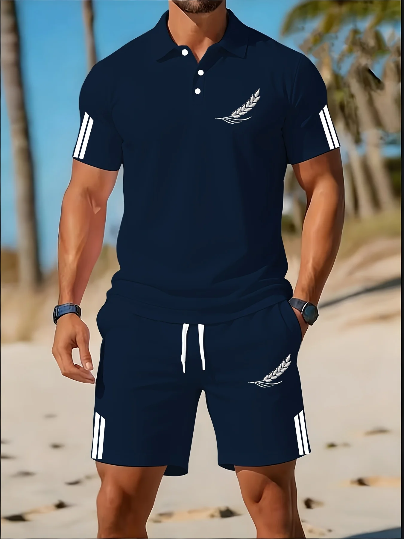 Conjunto de camisa polo mascul - Polo Shirt Slim avaliação e preço