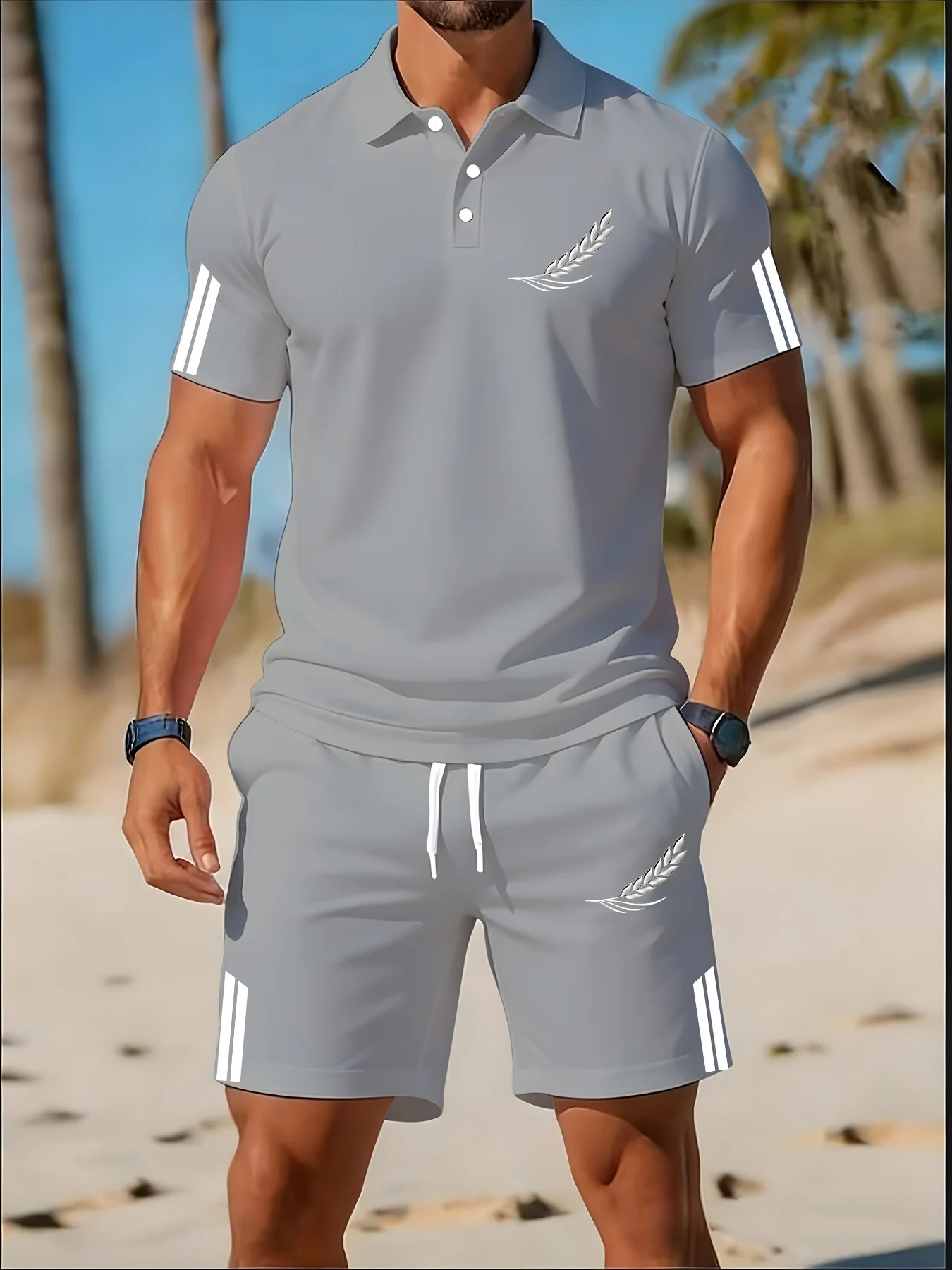 Conjunto de camisa polo mascul - Polo Shirt Slim avaliação e preço