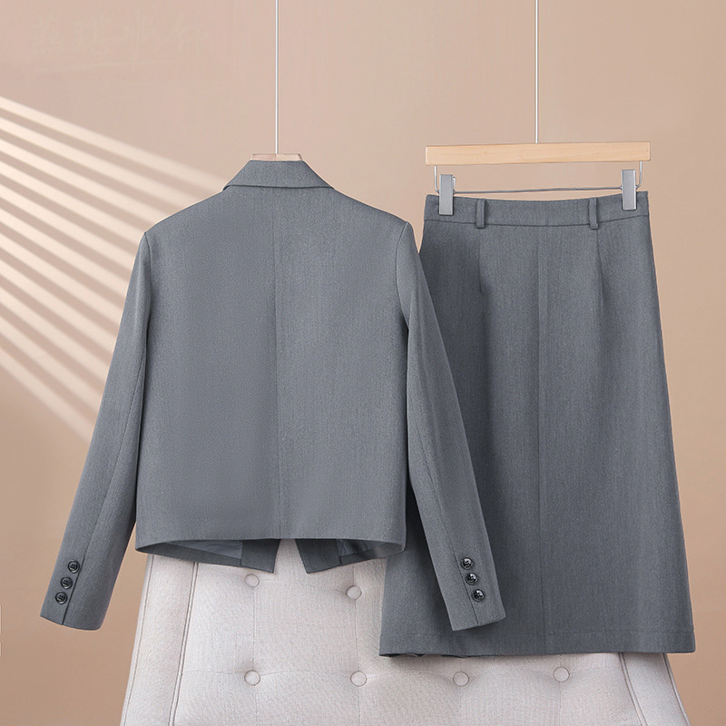 Blazer de peito único e saia p - Mens Fashion Blazer avaliação e preço