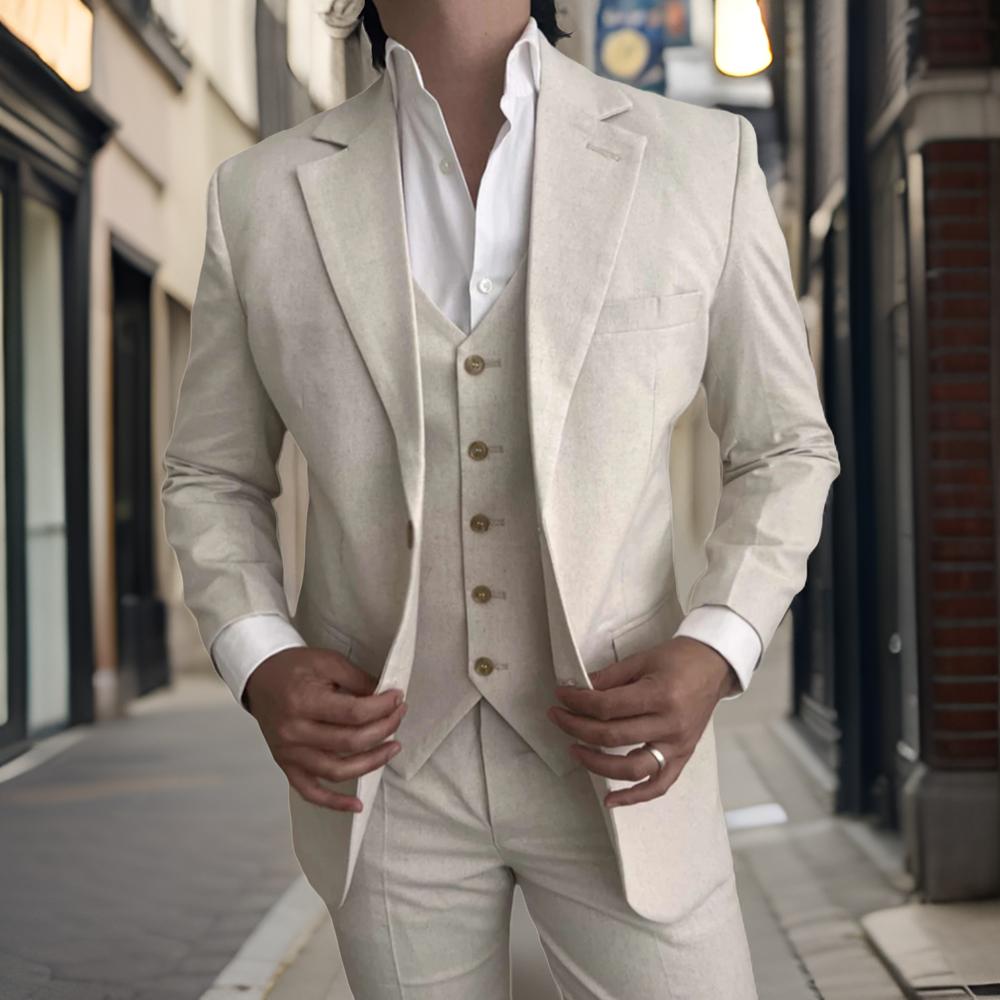 Ternos masculinos de linho, 3  - Mens Fashion Blazer avaliação e preço