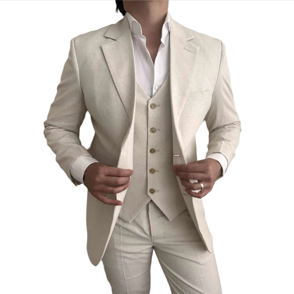 Ternos masculinos de linho, 3  - Mens Fashion Blazer avaliação e preço