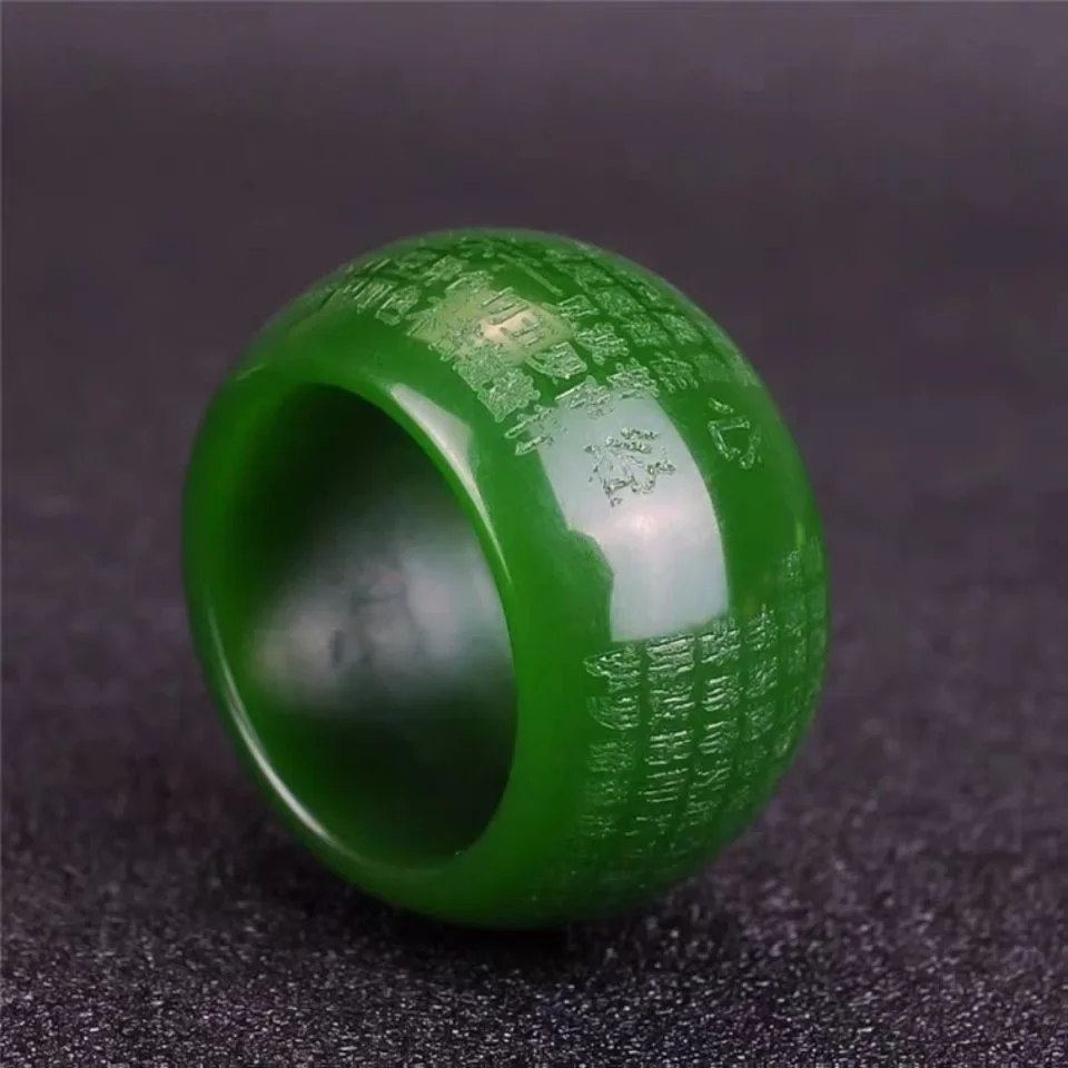 Anel de Jade Verde Natural 22m - Men'S Fashion Usa avaliação e preço