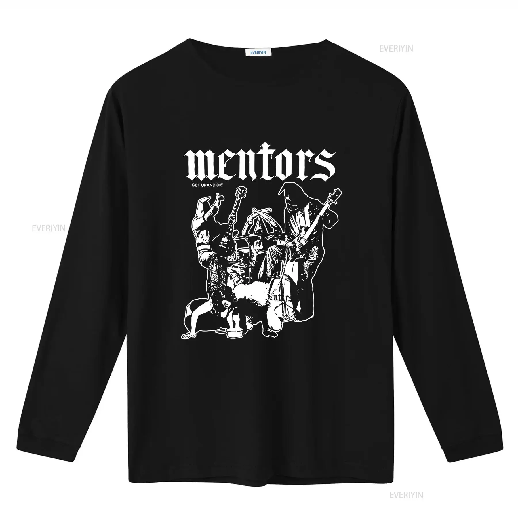 Camiseta Vintage Preta de Algo - Mens Fashion Early 2000S avaliação e preço