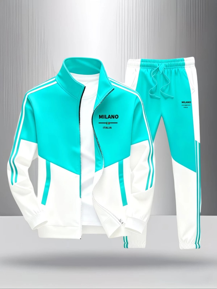 Conjunto de 2 Peças para Homen - Men'S Fashion Zipper Jacket avaliação e preço