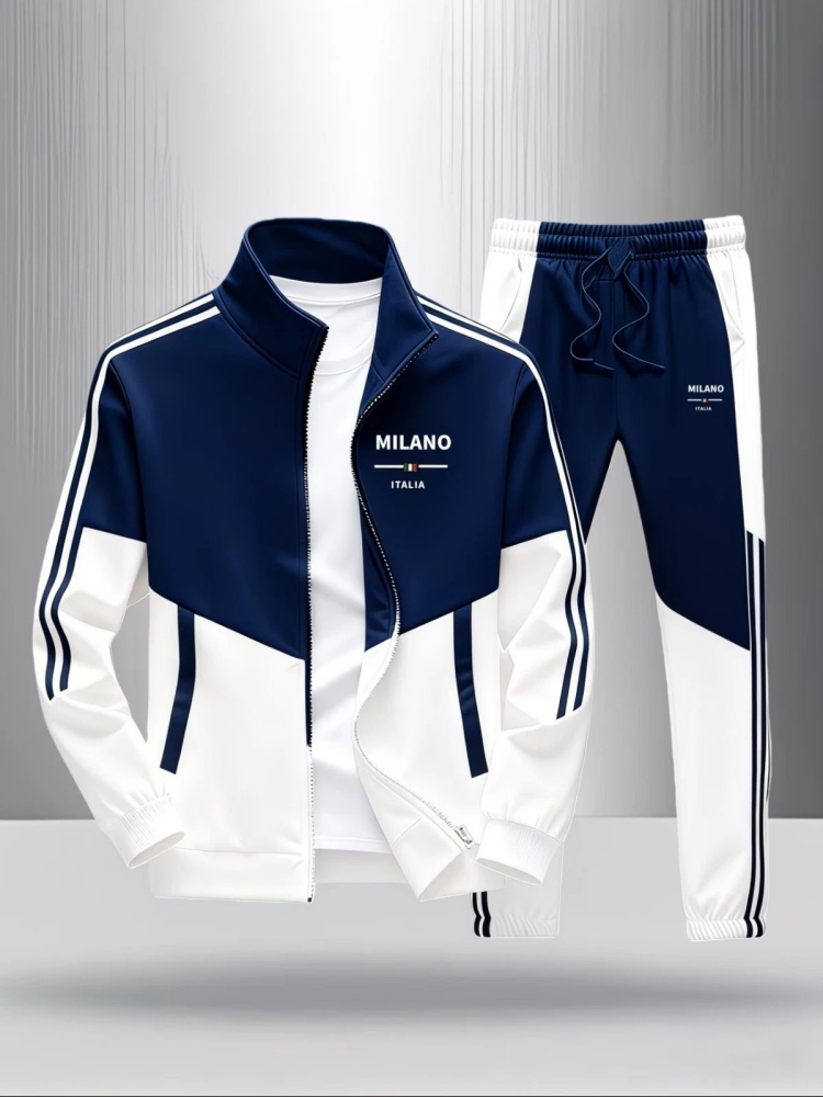 Conjunto de 2 Peças para Homen - Men'S Fashion Zipper Jacket avaliação e preço
