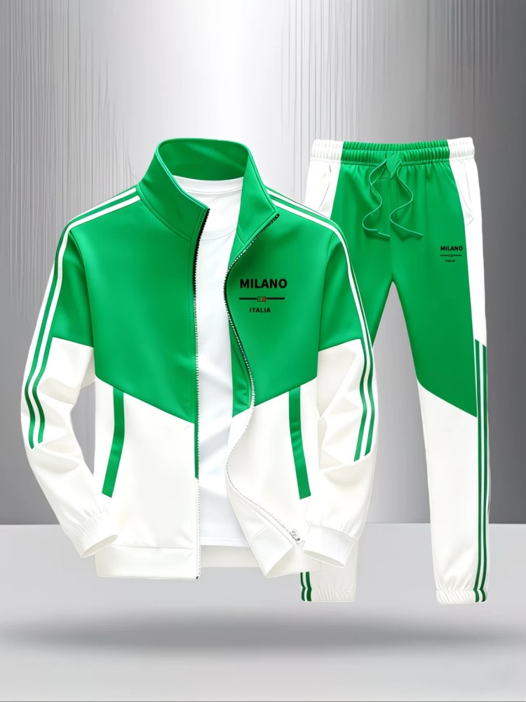 Conjunto de 2 Peças para Homen - Men'S Fashion Zipper Jacket avaliação e preço