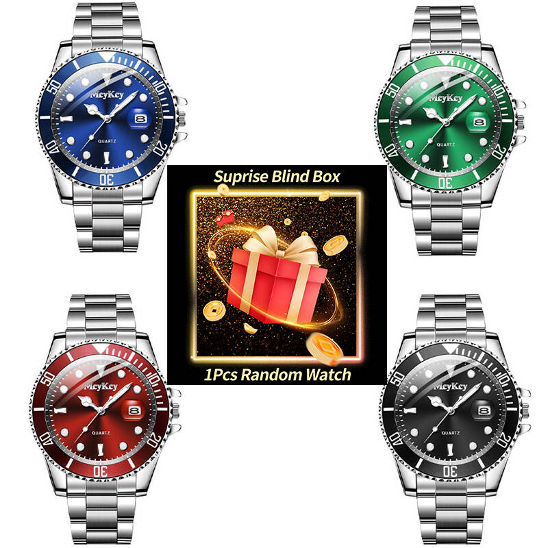 1pc surpresa mistério relógio  - Fashion Mens Watches avaliação e preço