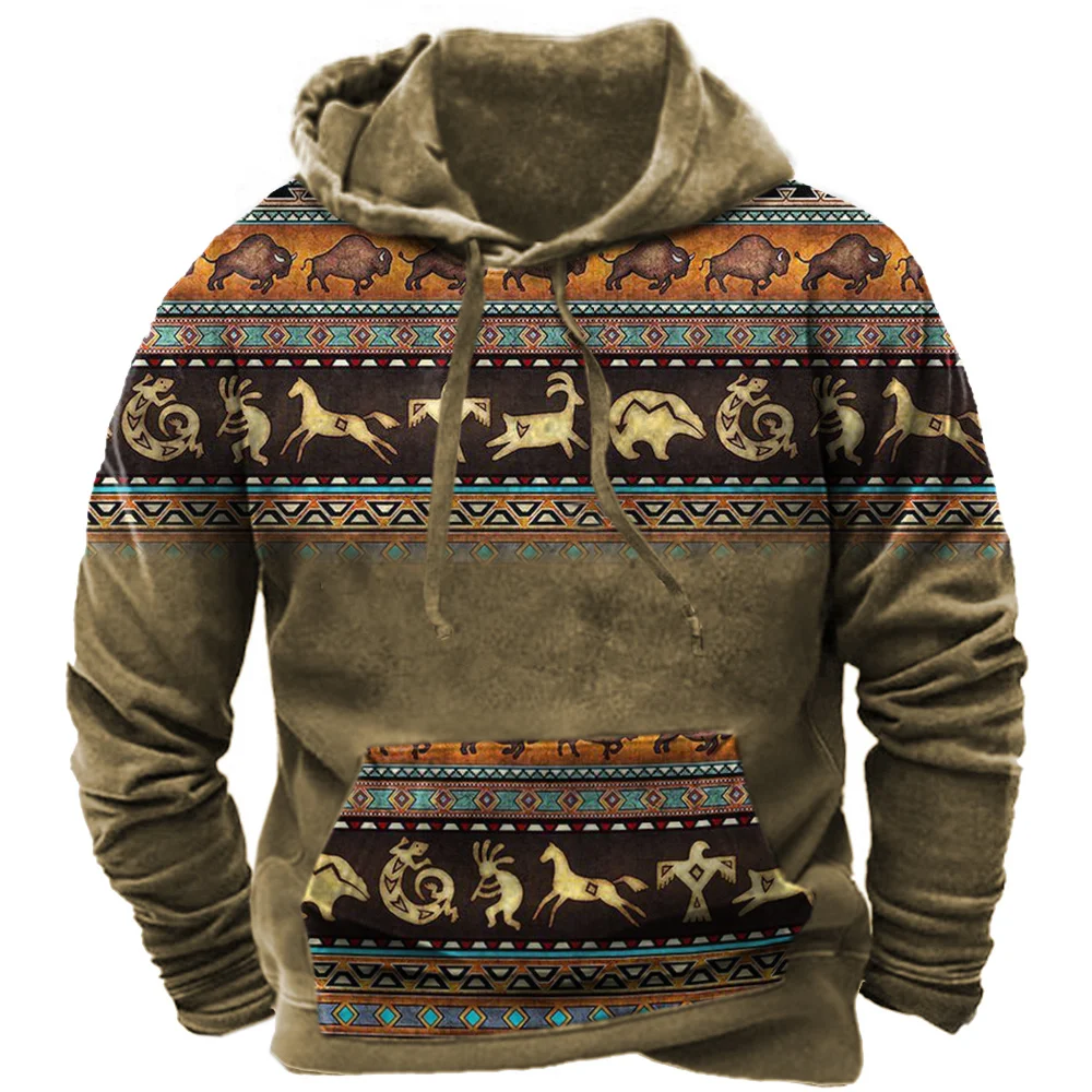 Moletom estilo tribal vintage  - Men'S Winter Fashion avaliação e preço