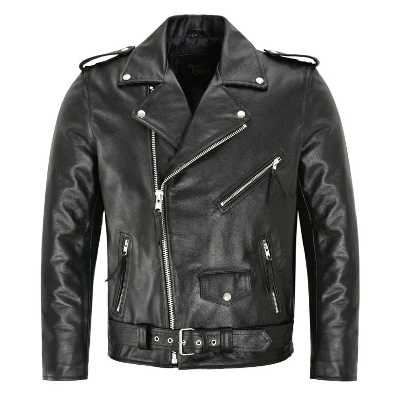 Jaqueta de Couro Masculina Sli - Men'S Fashion Zipper Jacket avaliação e preço