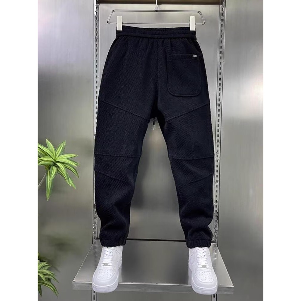 Calças de moletom casuais masc - Mens Fashion Dark Grey Pants avaliação e preço
