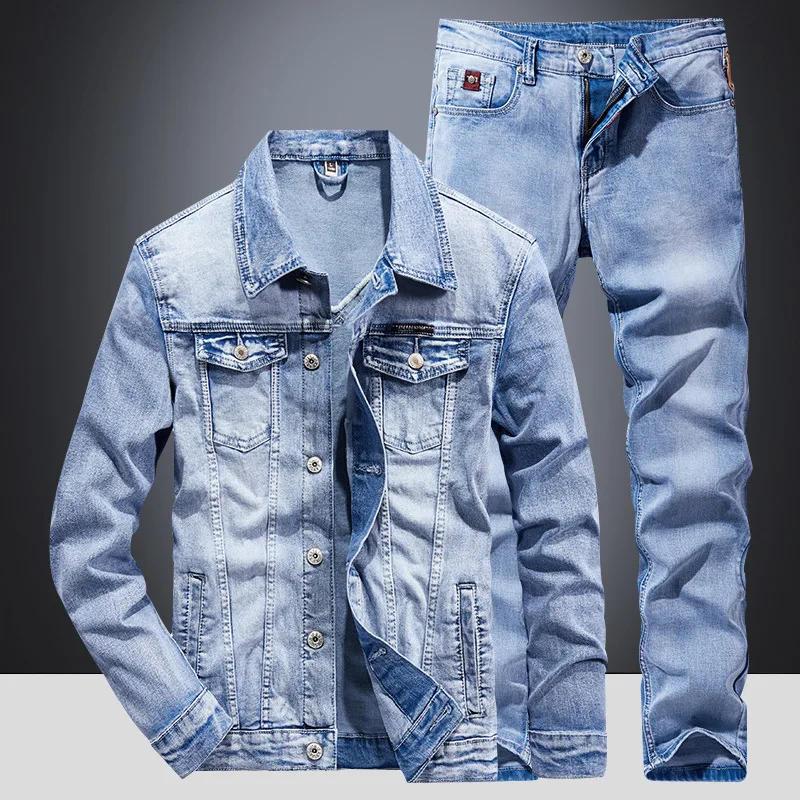Conjunto de Jaqueta de Denim C - Men'S Fashion Zipper Jacket avaliação e preço