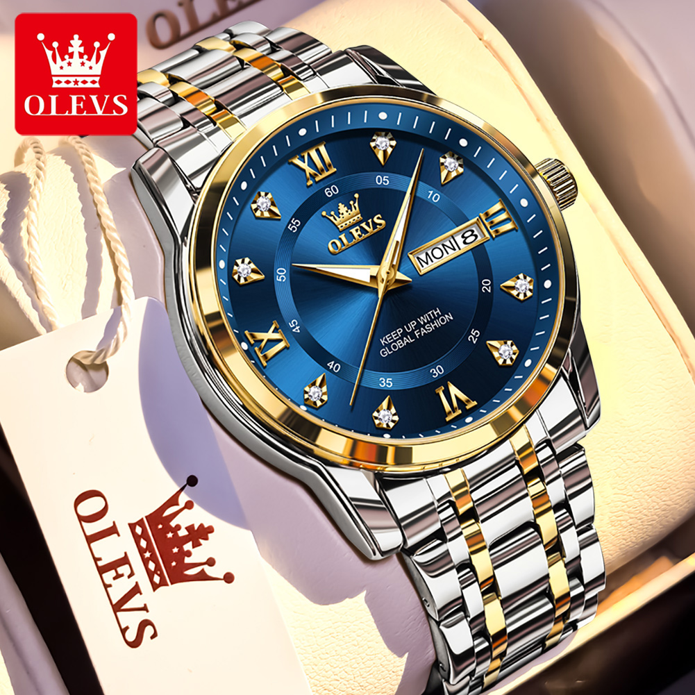 Olevs marca moda relógios masc - Fashion Mens Watches avaliação e preço