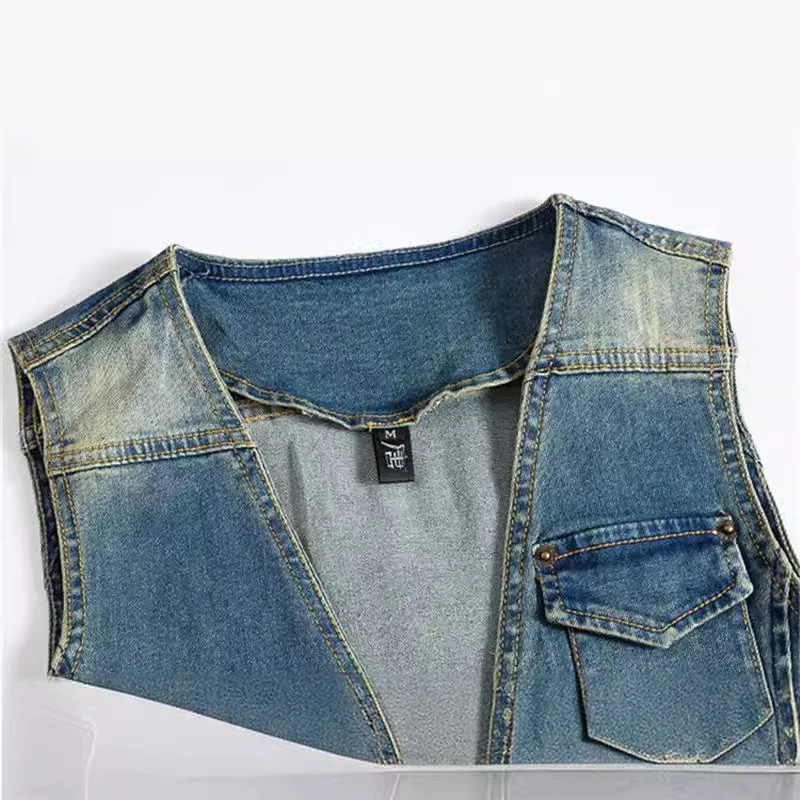 Lolieliy primavera outono nova - Men'S Fashion Vest With Jeans avaliação e preço