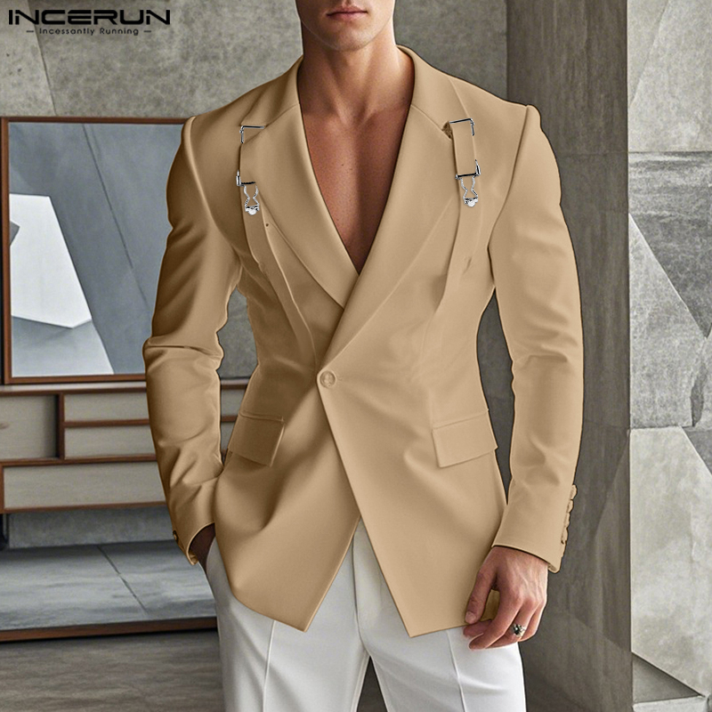 Moda bem ajustado topos inceru - Mens Fashion Blazer avaliação e preço
