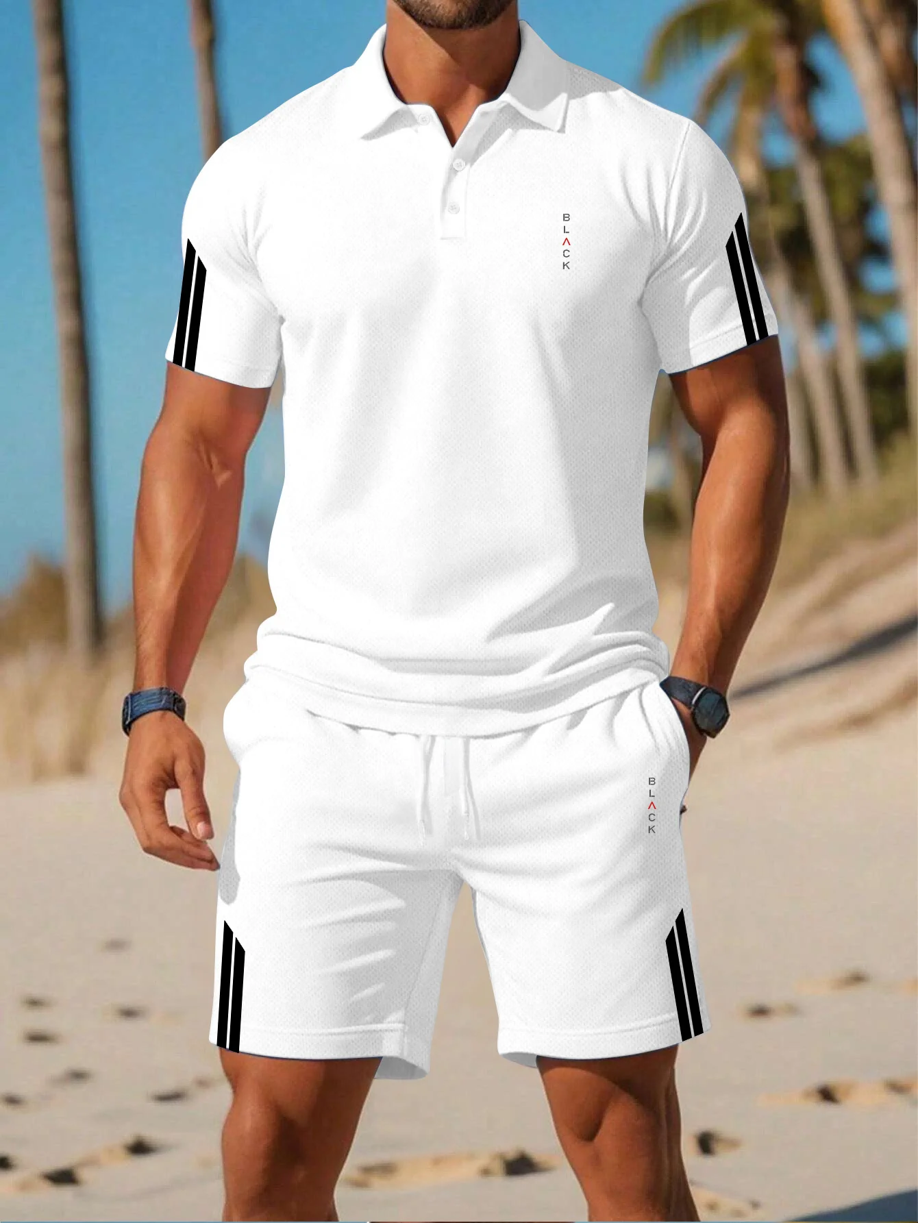 Conjunto de camisa polo mascul - Polo Shirt Slim avaliação e preço