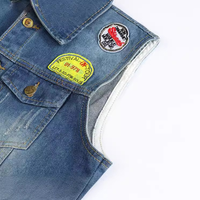 Coletes jeans rasgados masculi - Men'S Fashion Vest With Jeans avaliação e preço