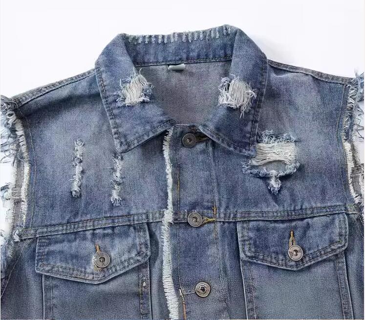 Novos Coletes Jeans Masculinos - Men'S Fashion Vest With Jeans avaliação e preço
