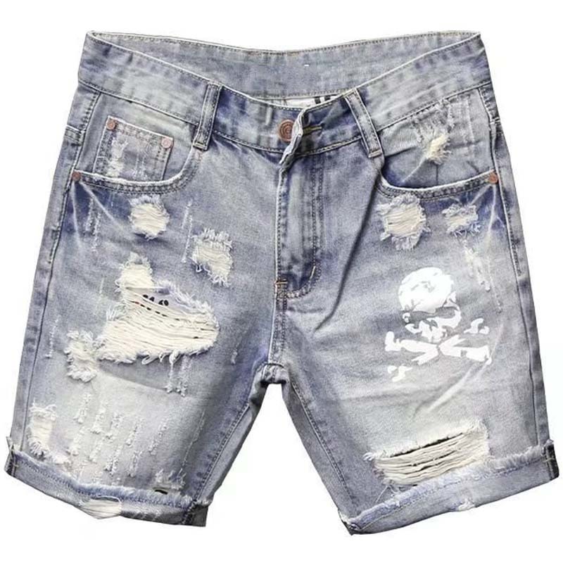 Verão masculino desgastado grâ - Jeans Pants Fashion Men avaliação e preço