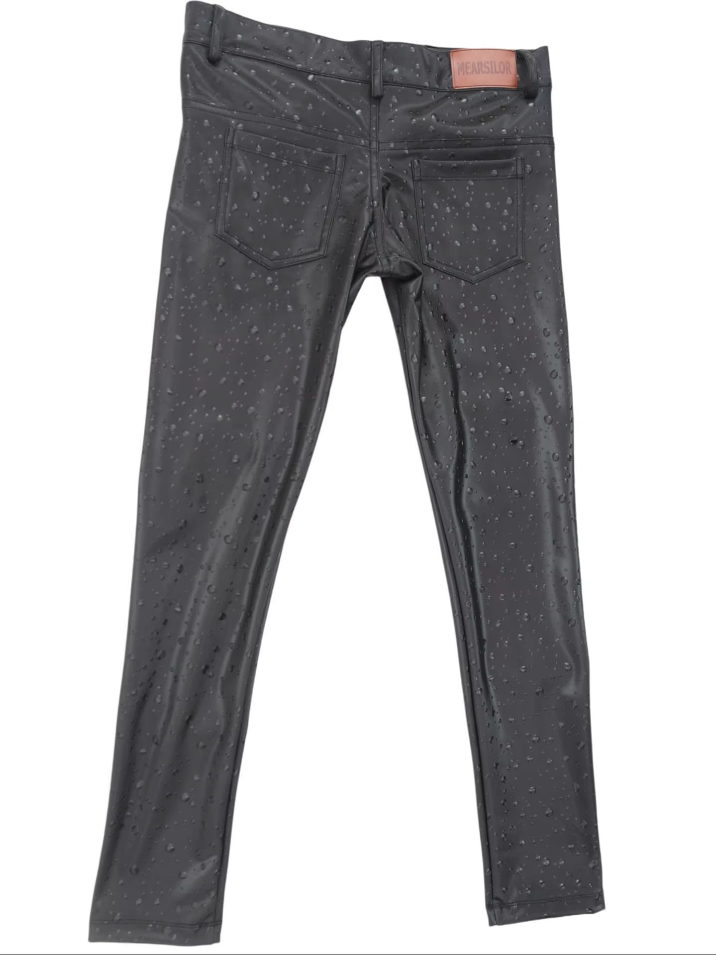 Calças Jeans de Couro PU Elást - Jeans Pants Fashion Men avaliação e preço