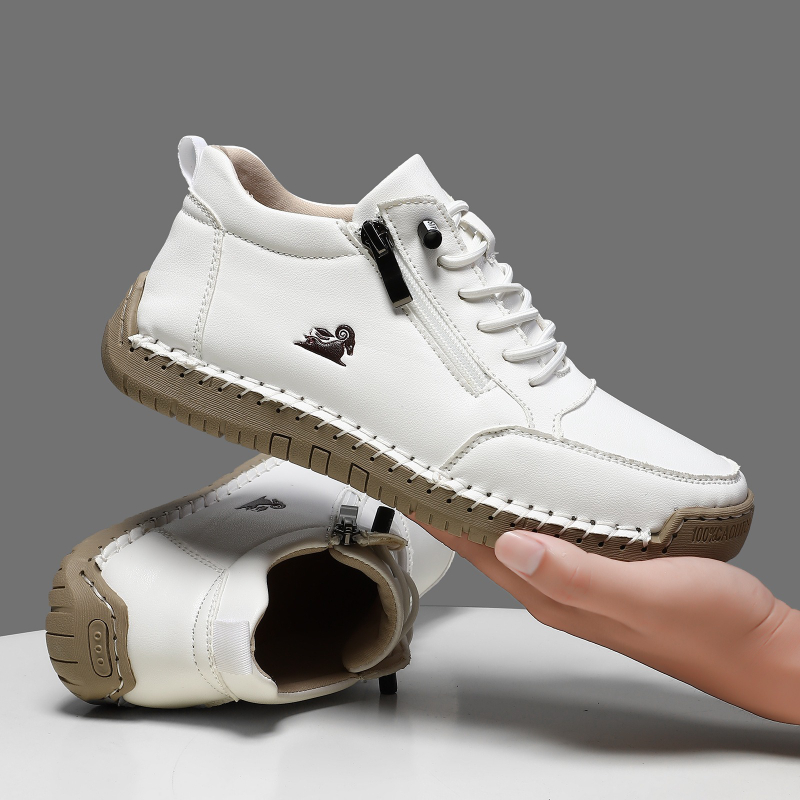 Tênis feminino de couro artesa - Casual Sneakers Men avaliação e preço