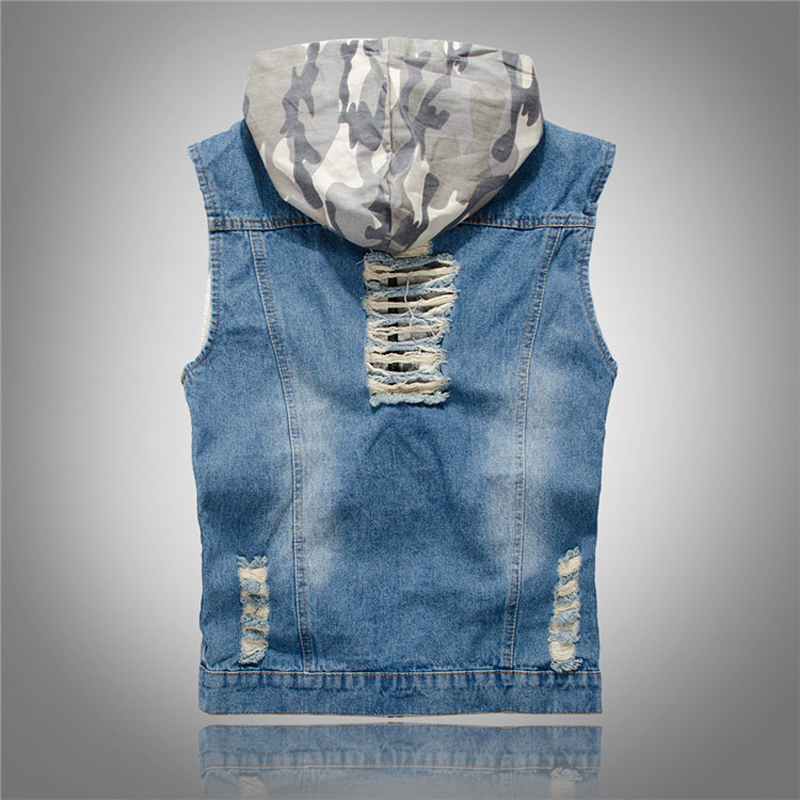 Colete Jeans Masculino Camufla - Men'S Fashion Vest With Jeans avaliação e preço