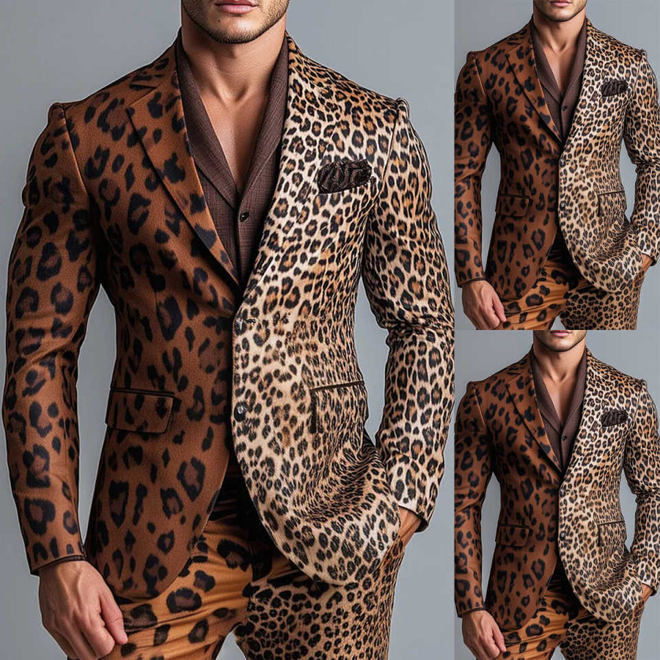 Conjunto de 2 peças para homen - Mens Fashion Blazer avaliação e preço